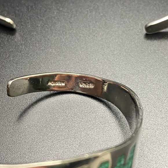 Rare Vintage Mexican Sterling Silver TAXCO Collar Necklace and Cuff Matching Set - Picture 13 of 15